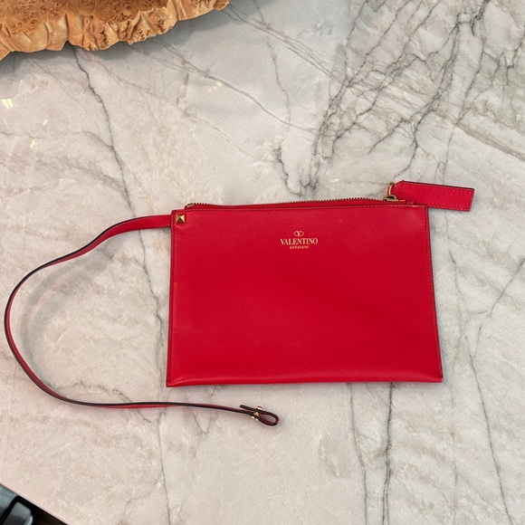 Valentino Vibrant Red inner handbag pouch - Picture 1 of 10